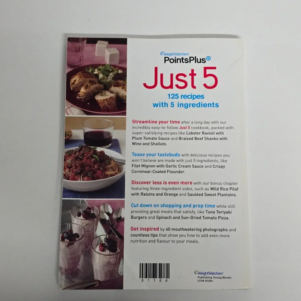 Weight Watchers New Complete Cookbook & Just 5 Recipes Book Bundle Healthy Diet - Picture 5 of 9
